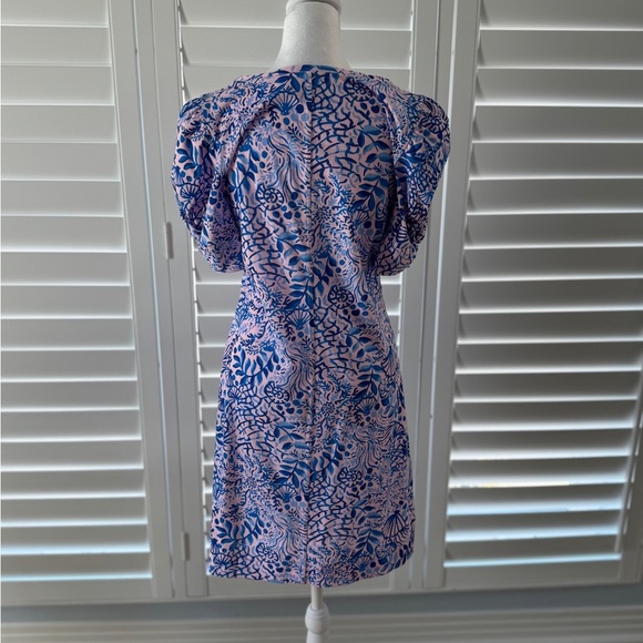 NWT Lilly Pulitzer Haydn Shift Dress Calla Lilly Pink High Tides Good Vibes Sz M - Picture 8 of 10